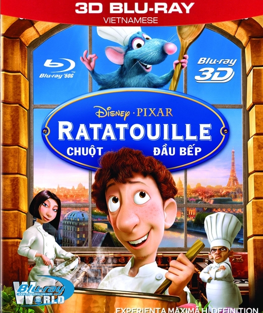 Z094. Ratatouille - CHUỘT ĐẦU BẾP (DTS-HD MA 5.1) 3D 50G